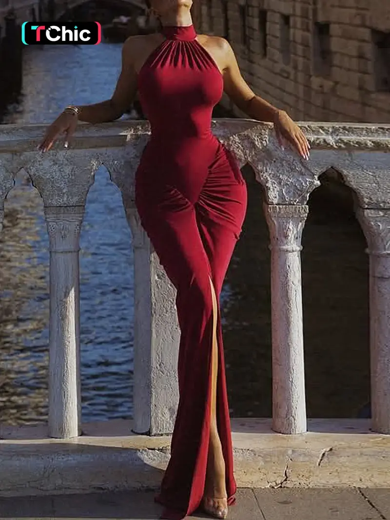 high slit bodycon dress - TikTok Shop high slit bodycon dress - TikTok Shop