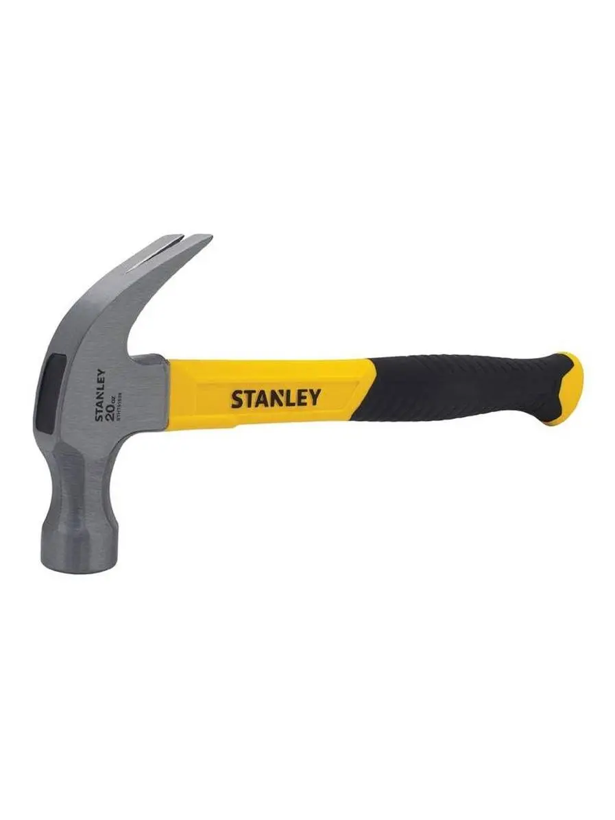 Stanley Tools 20 oz 13.25 in. Fiberglass Rip Claw Hammer, Heat Treated Steel
