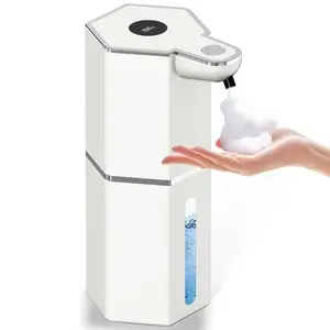 Touchless Smart Foaming Soap Dispenser – Automatic Sensor with Adjustable Levels, USB Rechargeable, IPX5 Waterproof, Wall-Mounted for Bathroom & Kitchen Use
