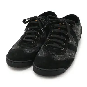 Pre-owned Louis Vuitton Denim Small Leather Goods Monogram Sneakers