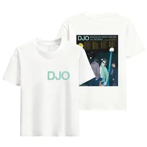 2026 Summer Djo Back on You World Tour T-shirt Joe Keeley's New Fan Gift T-shirt Men's Cotton Street Wear Loose Casual Shirt