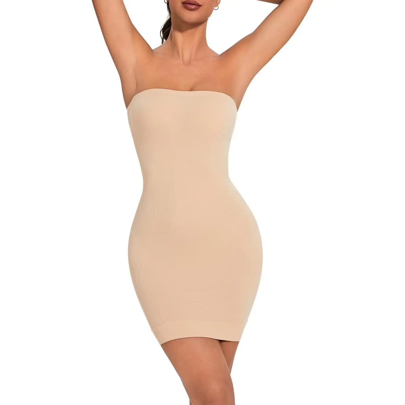 Strapless Shapewear for Women Full Slip shapewear dress Tummy Control slip for women under dress