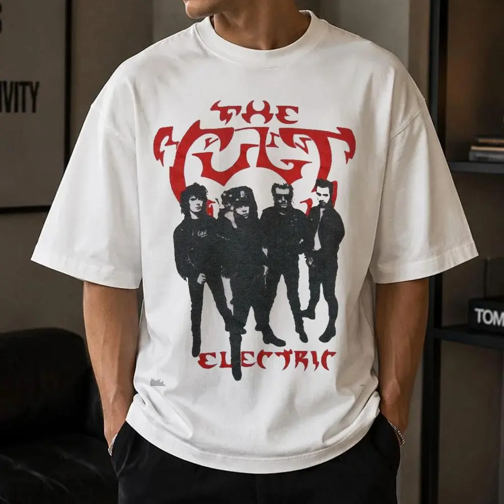 The Cult Retro Graphic T-Shirt, Alternative Rock Band Tee, Vintage Unisex Heavy Cotton Apparel