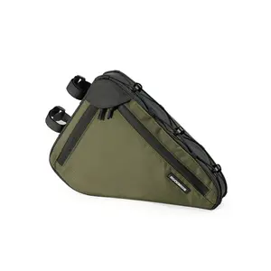 ROCKBROS VERDANT REST Bike Frame Bag 1.5L - Large Capacity Triangular Storage for Road Mountain & Gravel Bikes - Stylish & Functional Cycling Essentials Carrier