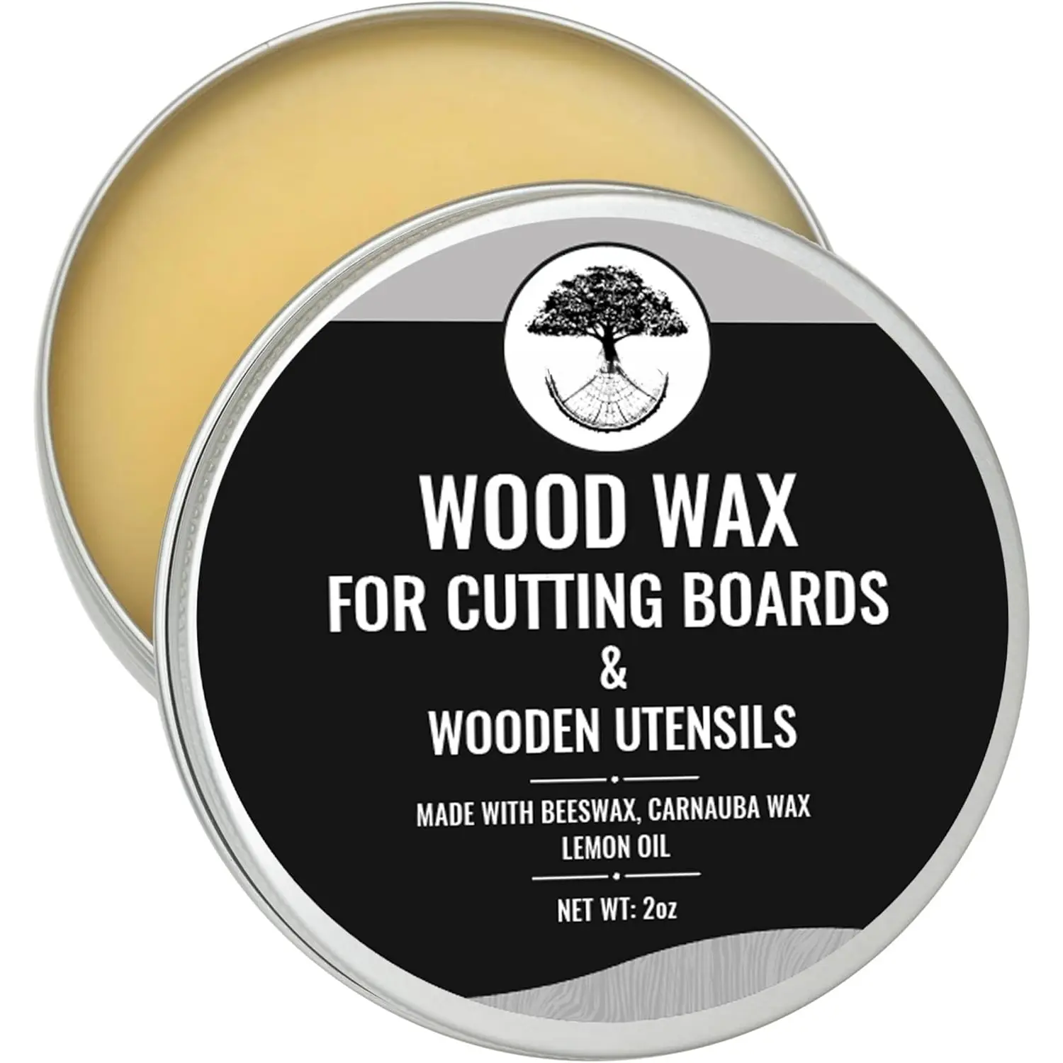 Large   Board Wax 2oz  Grade Beeswax For  Board | Bees Wax Furniture Polish And Cleaner | carnauba wax, butcher block conditioner, beeswax polish, finishing wax