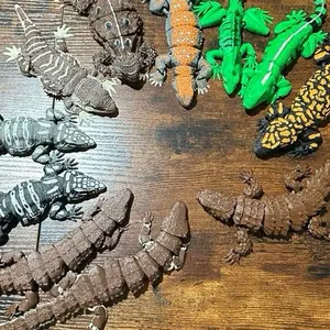 Articulated Lizards - Choose Your Own from Armadillo, Basilisk, Tegu, Earless Monitor, Iguana, Bearded Dragon, Horned, Gila Monster, Uromastyx Unique and Fascinating Species Options