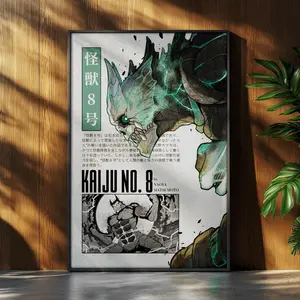 Kaiju No. 8 Anime Poster - Kafka Hibino Anime Manga Poster - Japanese Wall Decor - Anime Wall Print