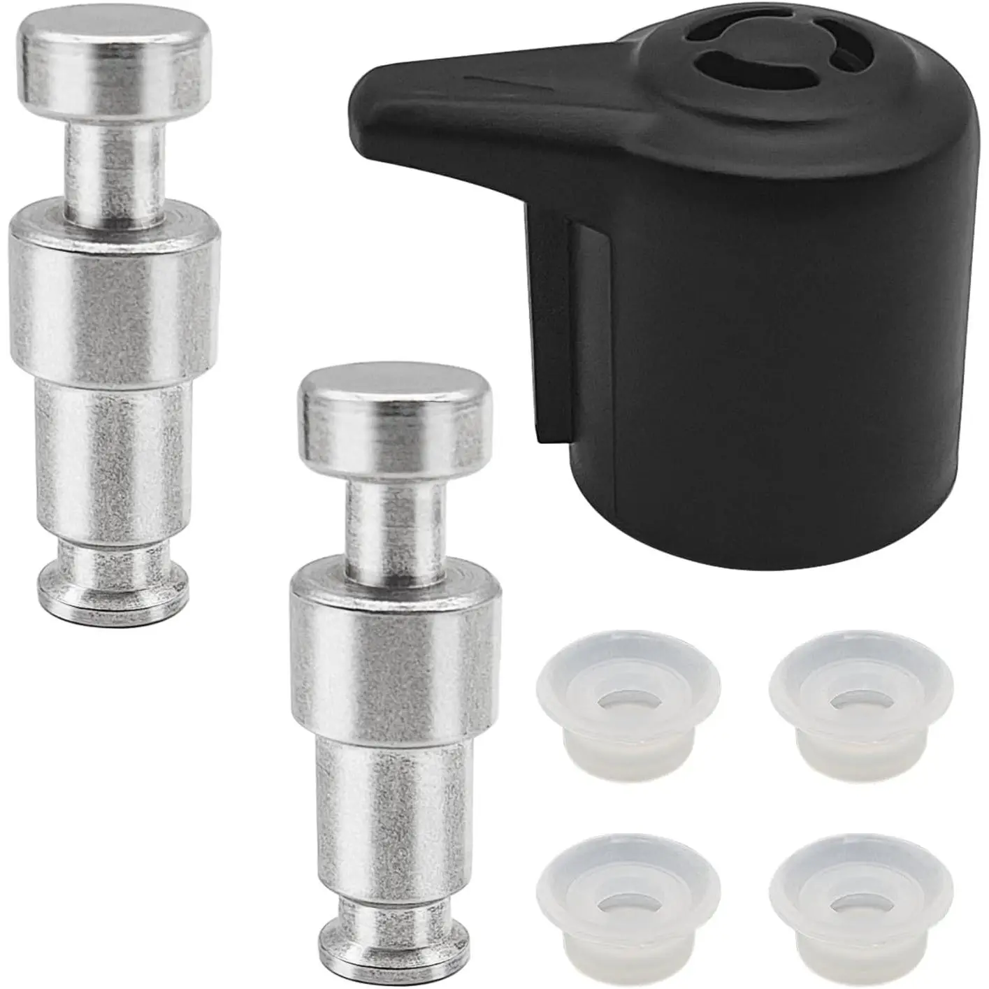 Steam Release Valve, with 2 count Float Valve Seal + 4 Sealer Gasket   Valve   for Instapot 3, 5, 6, 8 Qt, Vent Knob Lid Release Accessory for Electric  Cooker
