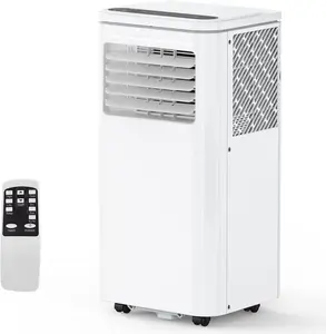 Gaomon 8000 BTU Compact Portable Air Conditioner, 3-in-1 Energy Saving AC with Cooling, Dehumidifier, Fan Functions, Ultra-Quiet Operation, Sleep Mode, Remote Control, Easy Portability for 350 Sq. Ft Spaces, White