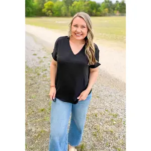 The Wren Airflow Top, Black