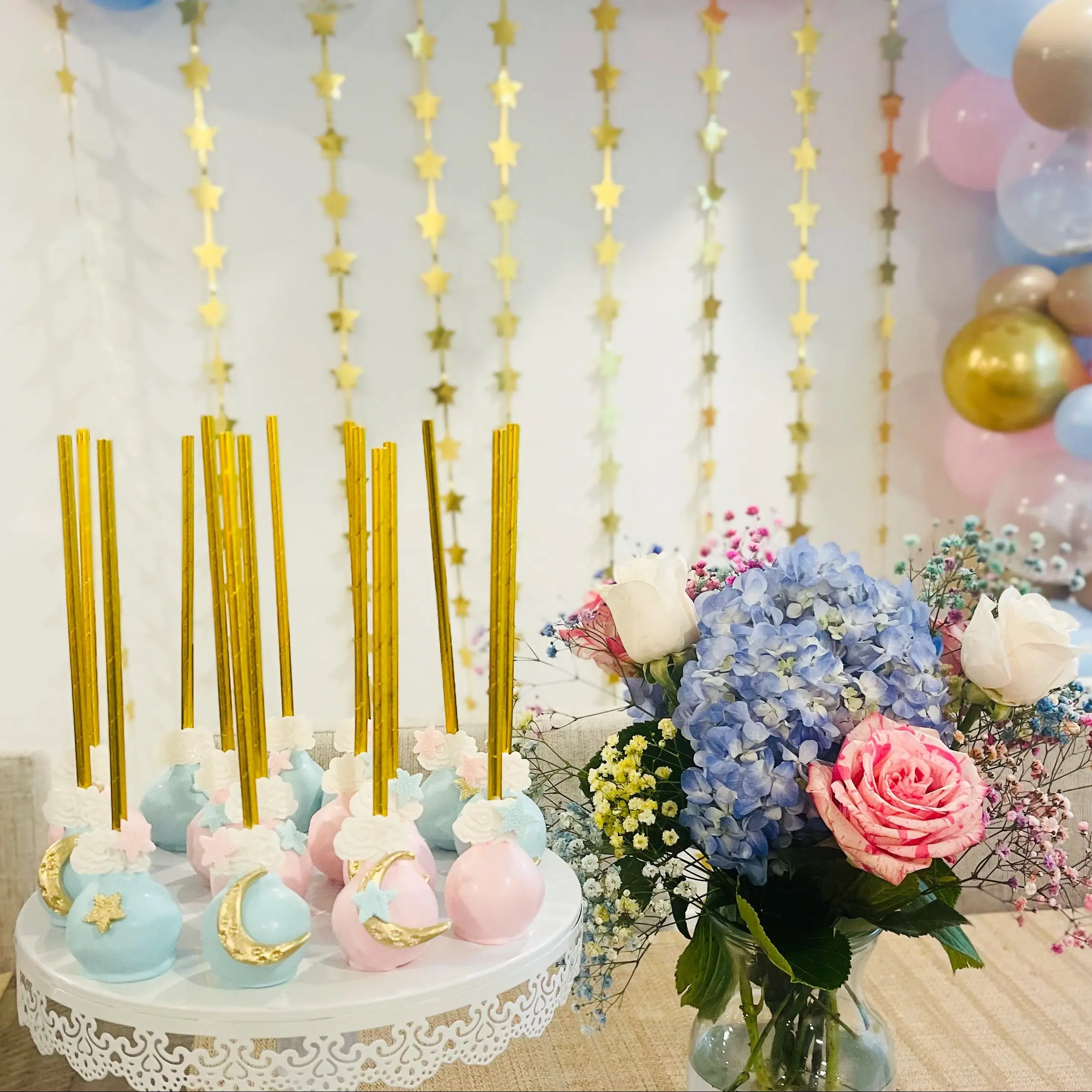 Twinkle Twinkle Little Star Cake Pops – 12 Count | Baby Shower & Gender Reveal Treats