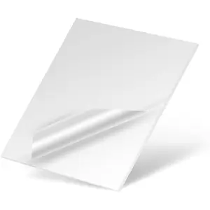 50-Pack 8.5 x 11-Inch Clear Thermal Laminating Plastic Paper Laminator Sheets
