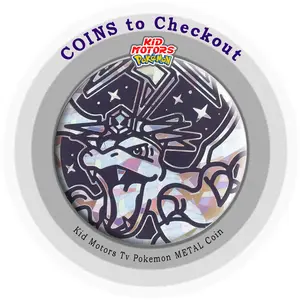 Kid Motors Tv Coin to Checkout Phantasmal Flames Pokemon Mega Charizard X METAL Coin