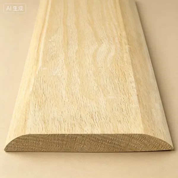 Solid Red Oak Interior Door Threshold Transition Strip Unfinished Wood Reducer for Doorways 36 x 5 x 0.63 Inches Reusable Natural Finish Easy Installation