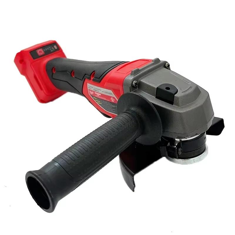 Milwaukee 125MM Angle Grinder Cordless Polishing Cutting Machine Grinder Paddle Switch No-Lock High Power Electric Tools