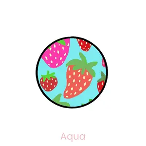 abbyrose Berrylicious Adhesive Phone Grip Black Aqua