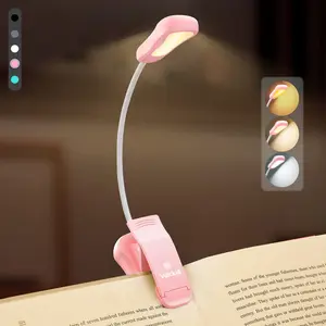 Vekkia Rechargeable Book Light for Reading in Bed, 3 Color x 3 Brightness, Lightweight Reading Light, Up to 70 Hours Lighting, Great for Readers, Travel #TikTokShopBlackFriday & #TikTokShopCyberMonday