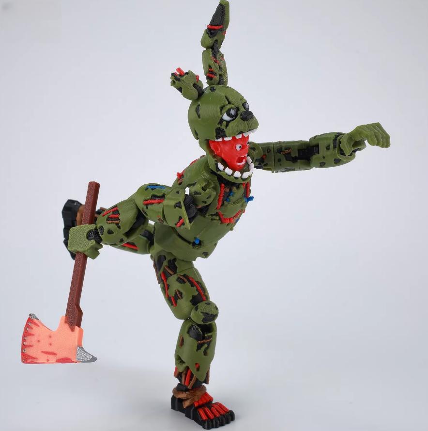 9L 3D-Printed FNAF Freddy Fazbear’s Pizza Springtrap Toys & Action Figures, Anime Models, Lucky13, Dummy13, Titan13 Ornaments & Gifts