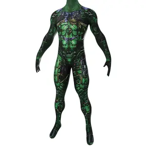 Halloween Adult Green Goblin V2 Cosplay Costumes Male Zentai 3D Print Bodysuit Party Jumpsuits