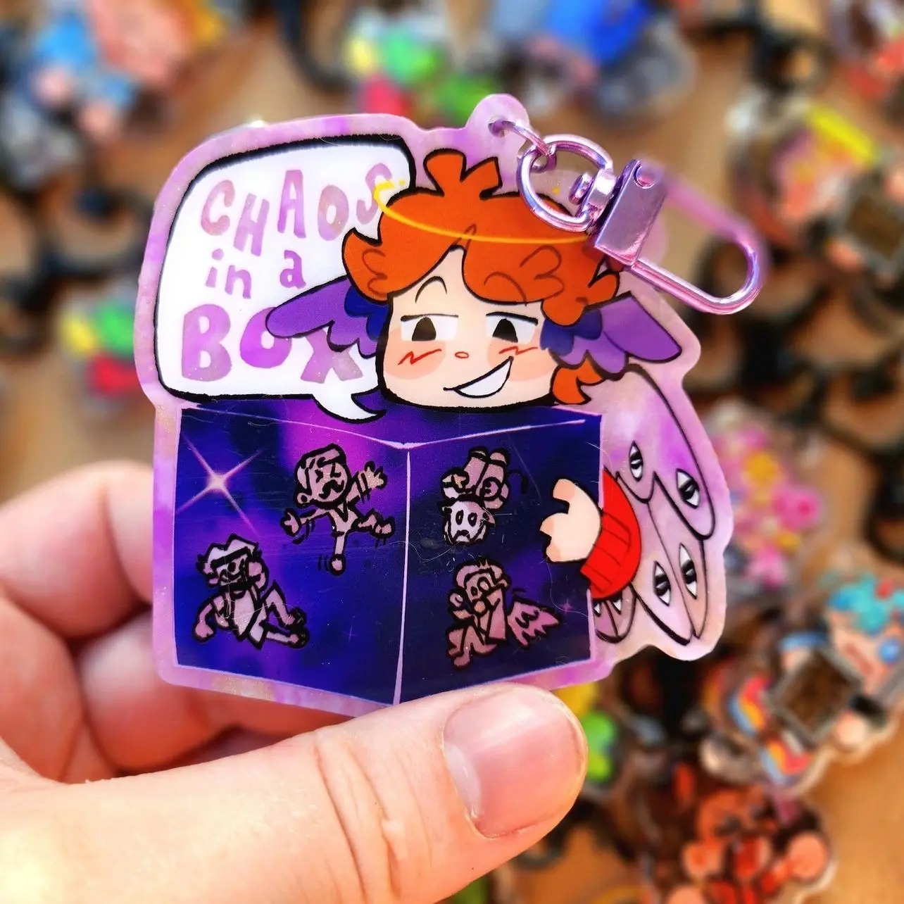 Watcher Grain "Chaos in a Box" Last Life 3" Keychain |  Evo / Life Series SMP