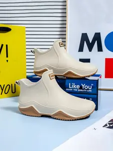 2026 New Unisex Short Rain Boots, Casual Ankle Boots, Lightweight Anti-Slip Durable, Waterproof Footwear, Ideal for Outdoor Work and Fishing, Perfect for All Seasons