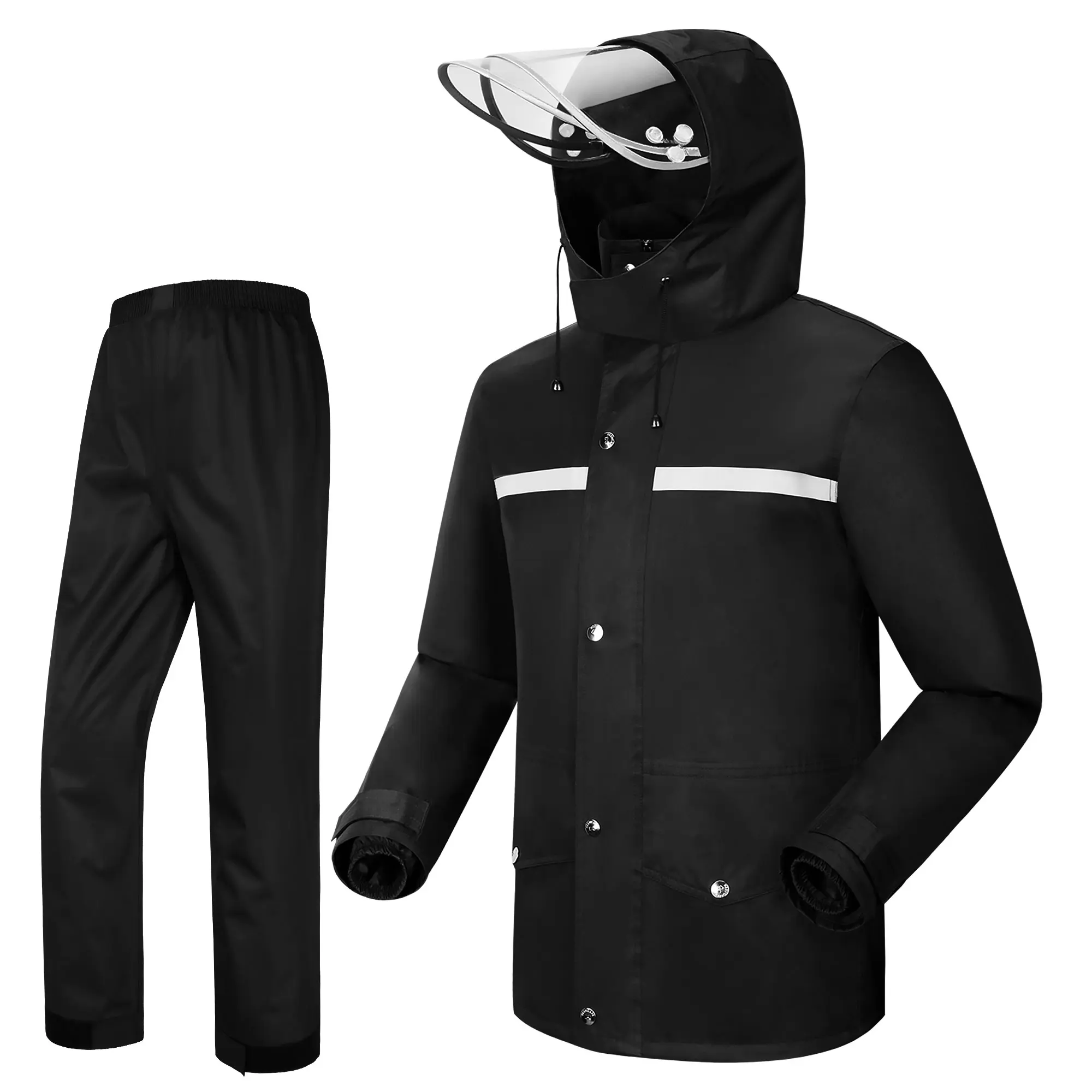 iCreek Rain Suit Jacket & Trouser Suit Raincoat for Men & Women Outdoor All-Sport Waterproof Breathable Anti-storm