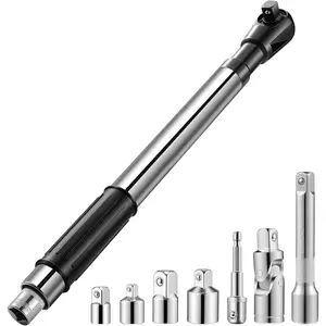 1/2" Offset Extension Wrench Impact, Socket Wrench Extender Tool for Electric Drill, Torque Wrench, Ratchet Wrench, Socket Adapter, With 3/8", 1/4" Adapters for Tight Spaces