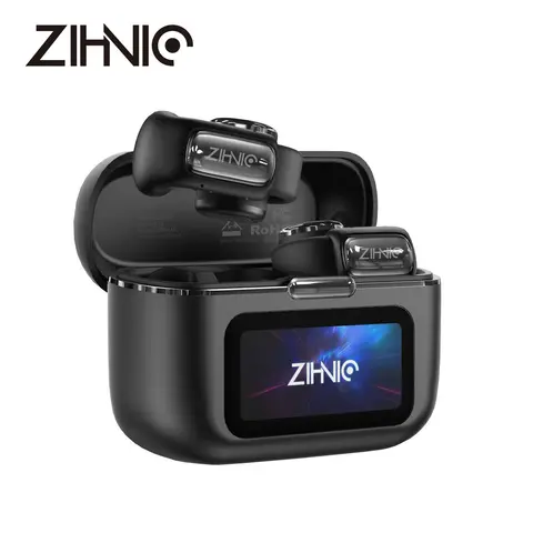 ZIHNIC S12 4g Silicone Open Earbuds - 1h Fast Charge Electronic Wireless Headphones with LED Lights, Touchscreen, Built-in Mic, Power Digital Display, Stable Fit, 36H Playtime, Fast Pair, Sweatproof, Charging Case, Audio for Android/iOS