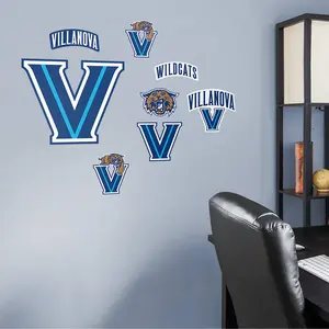 Villanova Wildcats - RealBig Logo Assortment Collection - Official NCAA - Reusable Vinyl Wall Decals