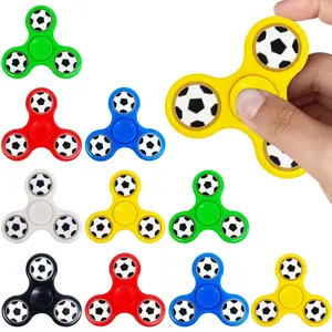 Fun Three-Leaf Football Themed Fidget Spinner, 3/6/12 Pieces Set, Perfect for Birthday Parties, Sports Events, Carnivals, Weddings, Holidays
