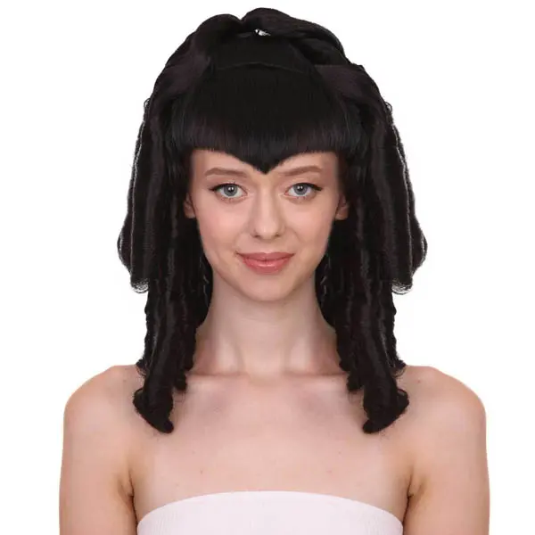 HPO Curly Gothic Vampire Women's Wig | Vampires Character Cosplay Halloween Wigs | Premium Breathable Capless Cap