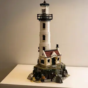 Small Particle Lighthouse Building Blocks, High Difficulty Eco-Friendly Material, Adult Toy for Ages 14+, Christmas Gift Decor