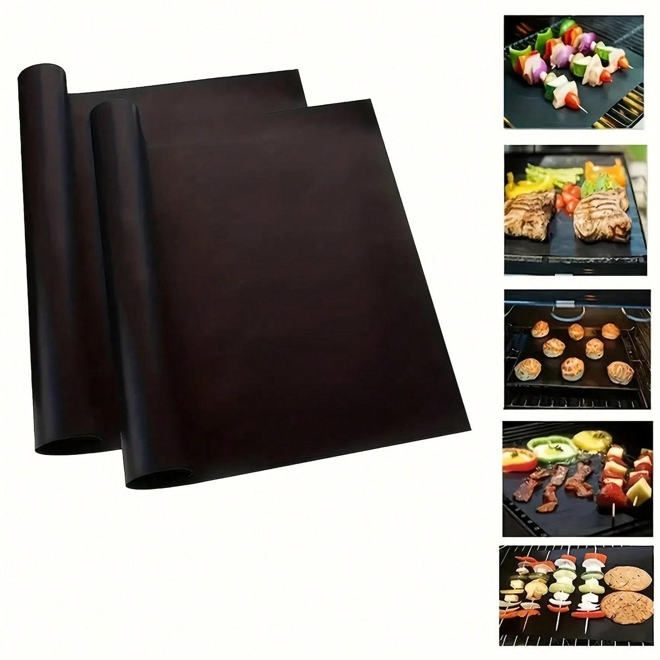 TAIMASI 2pcs, Oven Mat, Non Stick Oven Liners For Bottom Of Electric Oven, Thick Heavy Duty Oven Liners For Bottom Of Oven, Reusable Oven Mat, Oven Liner For Electric Gas Grill, Party Favors, BBQ Accessories Vacation Essential