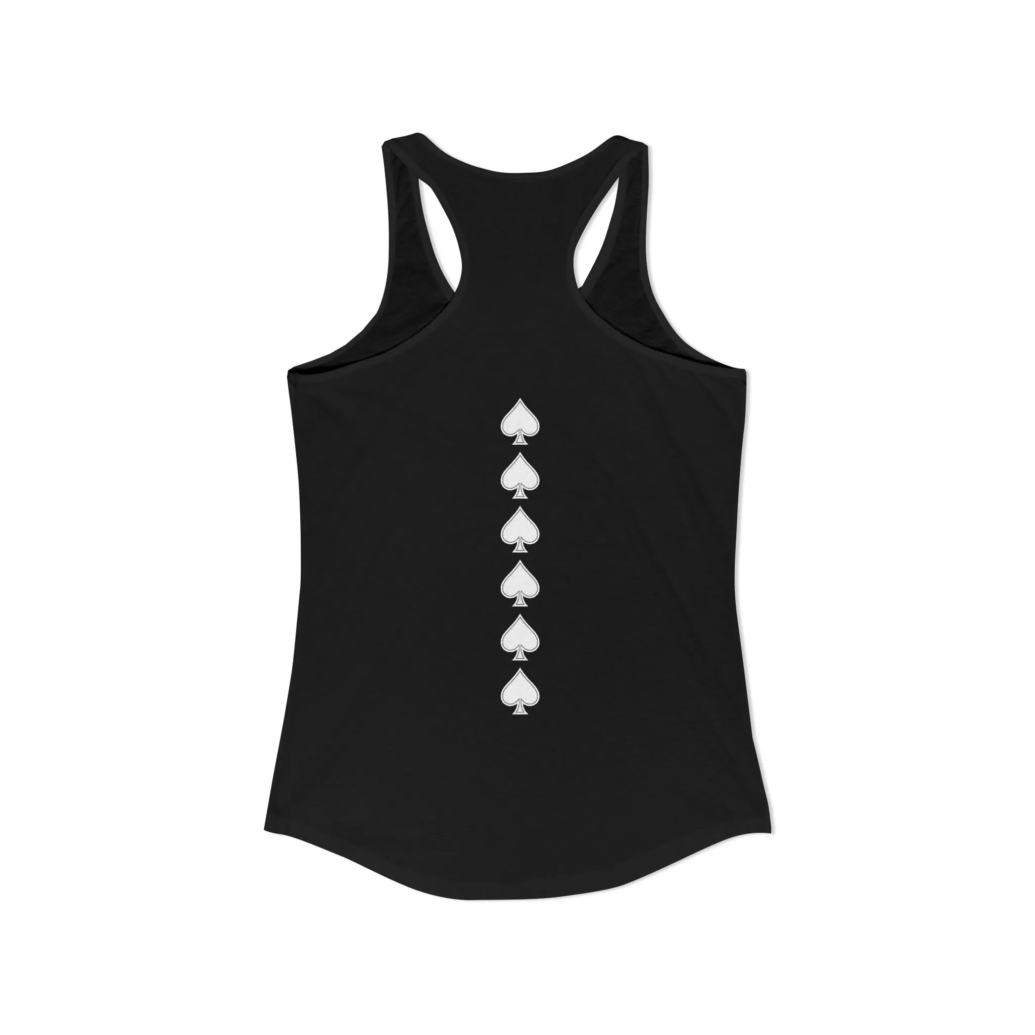 QOS Queen of Spades Tank Top, Hotwife Lifestyle Racerback Tank, Spade Symbol Shirt, Swinger Wife Summer Top, BBC Queen Clothing