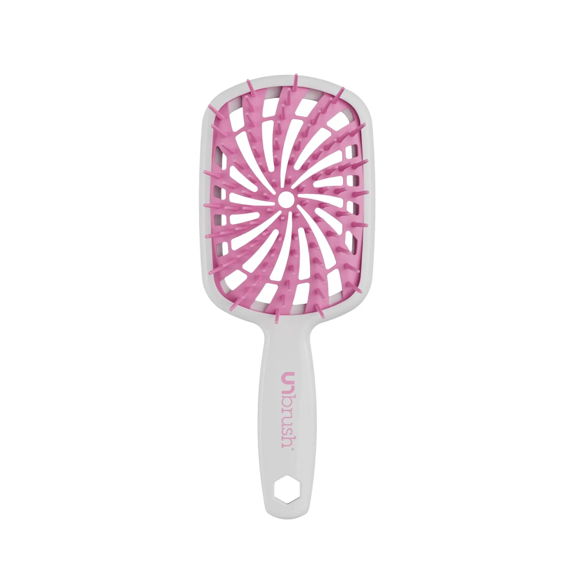 UNbrush Plus Detangling Hair Brush, Gentle Tangle Release, Reduced Dreakage, Decreases hair drying time, Easy-to-Clean, Ultra Light, Soft Bristle by FHI HEAT