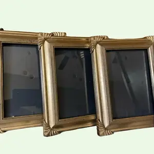 Vintage Gold Photo Frame Set – Set of 3  | Ornate & Classic Home Decor | Gallery Wall Accent