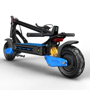 F60 Foldable Electric Scooter - Suitable for adult commuting and off-road transportation. Single drive, 48V, 25Ah battery. Range: 50-60 kilometers. 10-inch vacuum anti-slip tires. Dual shock absorbers and dual brakes.