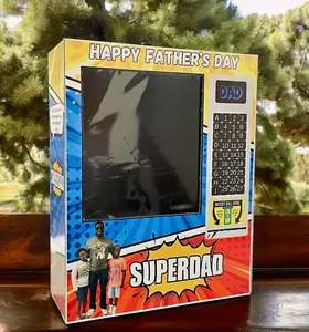 Super dad Fathers Day Faux Vending Machine, Personalized Superdad Gift, Vending Machine Gift For Dad, Custom Father’s Day Vending Machine
