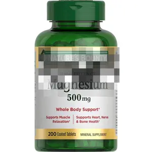 Magnesium 500mg High Potency Supplement – Bone, Muscle & Nerve Support for Daily Wellness, 200 Tablets