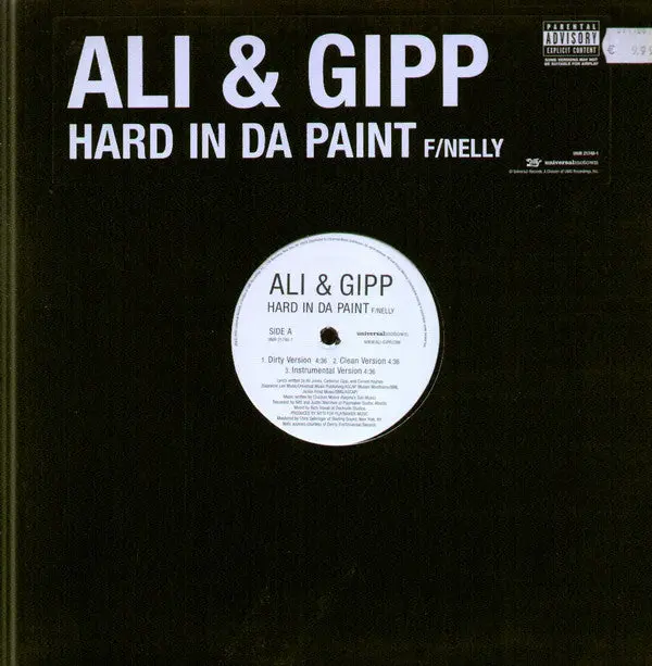 Ali & Gipp - Hard In Da Paint (Very Good Plus (VG+)) Hip Hop (12")