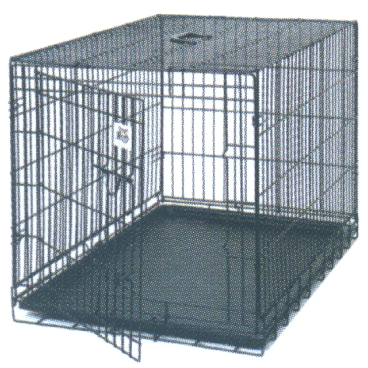 Miller Manufacturing Giant Dog Kennel - Collapsible Design with Carry Handle, 48"l x 30"w x 33"h, 43 lbs Capacity, Removable Tray, Rounded Corners, Secure Latch, Easy Storage for Training, Includes Removable Tray