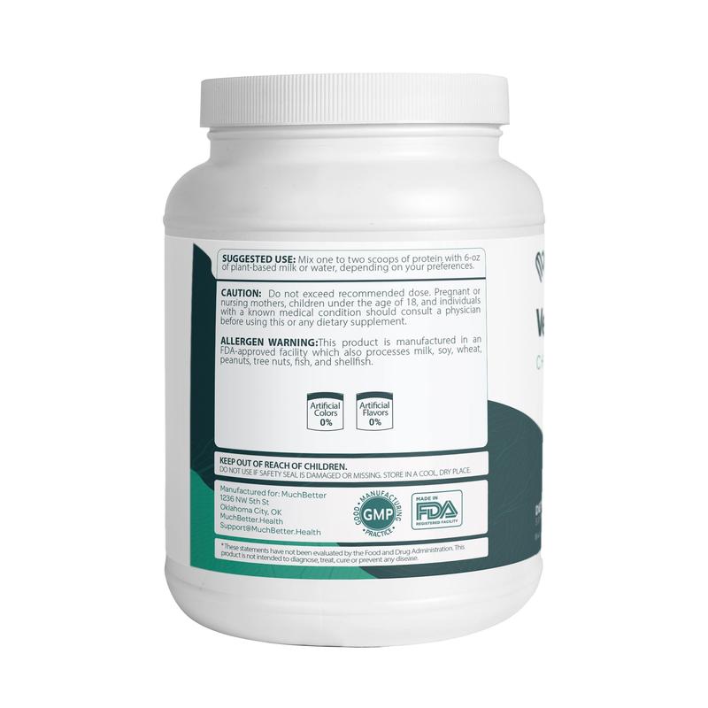 Vegan Pea Protein Powder (Chocolate) Optimum Natural Fitness Muscle Supplement