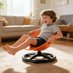 Circular Rotating Sensory Integration Training Chair, Ideal for Balance & Body Coordination, Perfect for Children & Teenagers Growth, Swivel Chair
