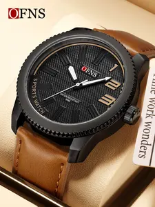 Men's Fashion Quartz Watch, Durable Watch, Waterproof Casual Business Commute Wristwatch, Ofns Brand Stylish Men's Watch, Daily Wear Accessory