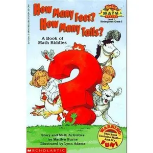 USED Book - How Many Feet? How Many Tails? A Book of Math Riddles (Hello Reader! Math, Level 2) by Marilyn Burns (Paperback) - english