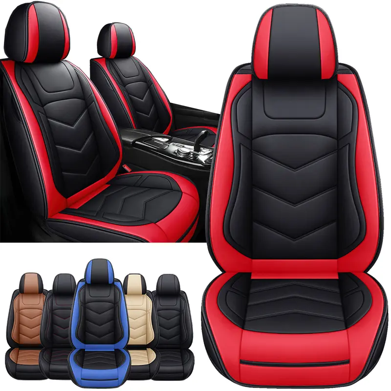 Universal PU Leather Car Seat Cover Full Set Seat Protector ,Arespark Full Coverage 40/60 Spilt Cushions For Honda /Civic /Toyota / Kia /Sorento /4Runner /Camry /Hyundai /Nissan/Mazda /Acura/Tacoma
