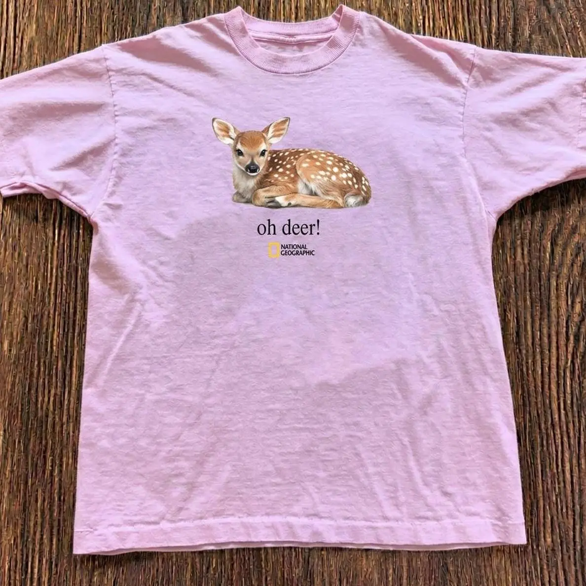 Oh Deer Cute Fawn Graphic Babytee Animal Print Tee, Vintage Aesthetic Shirt, Wildlife Lover Shirt, Cute Deer T-Shirt, Nature Inspired Top, Casual Streetwear, Y2K Style Unisex Shirt, Trendy Summer Tee, Gift for Animal Lovers