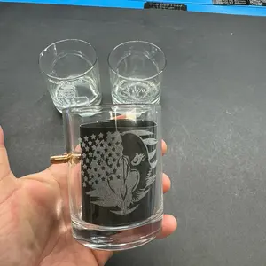.308 bullet whiskey glass 10 ounce $13 each engraved with your logo or saying.