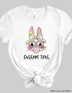 Custom Girl Bubble Bunny – Personalized Adult Easter T-Shirt or Sweatshirt (Family Matching)