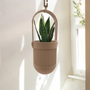 Minimalist Hanging Planter Modern Indoor Planter with Sleek Design for Home Decor